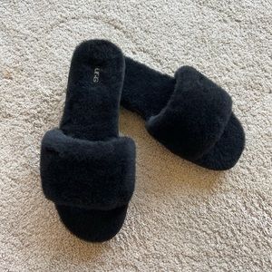 UGG Cozette Sandal Slippers Black Size 8
